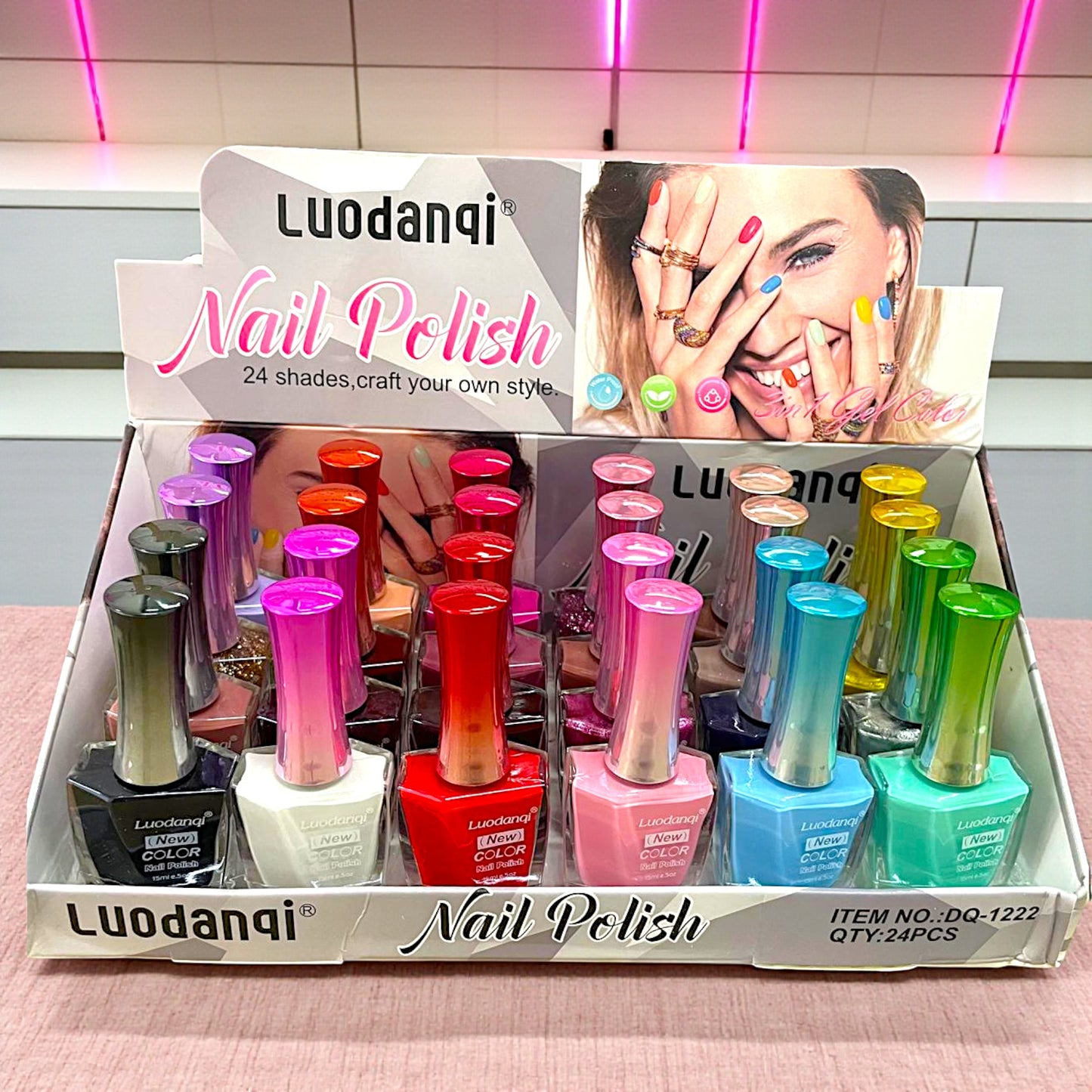 ESMALTES DE UÑAS 24 COLORES 24 PZ DQ-1222