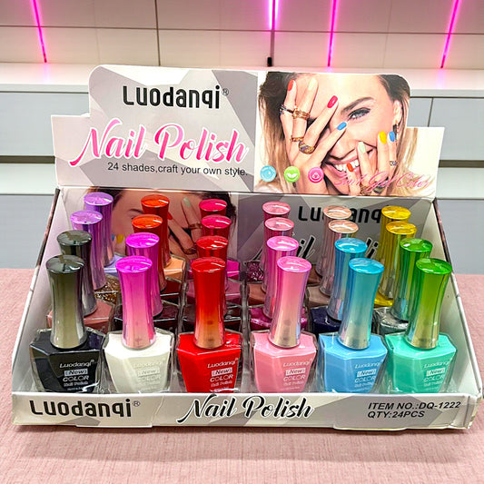 ESMALTES DE UÑAS 24 COLORES 24 PZ DQ-1222