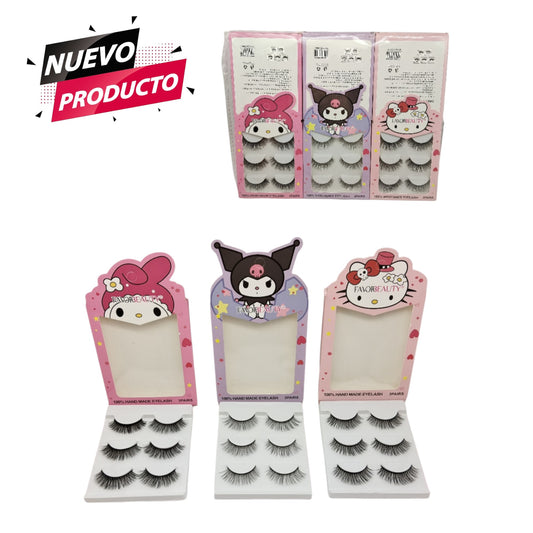 PESTAÑAS SET DE 3 PCS FB1234