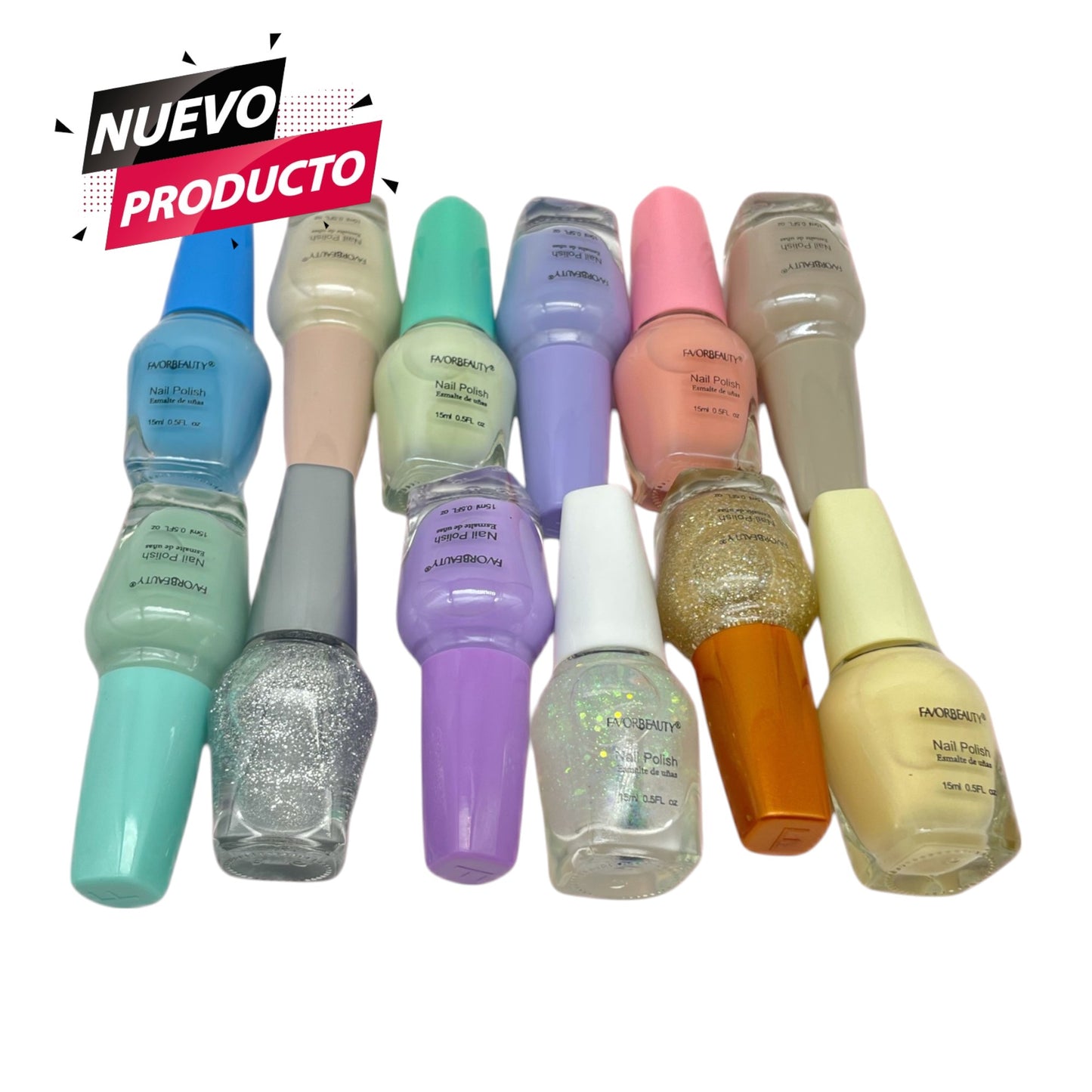 ESMALTE DE UÑAS PASTEL 12 PCS NP8085