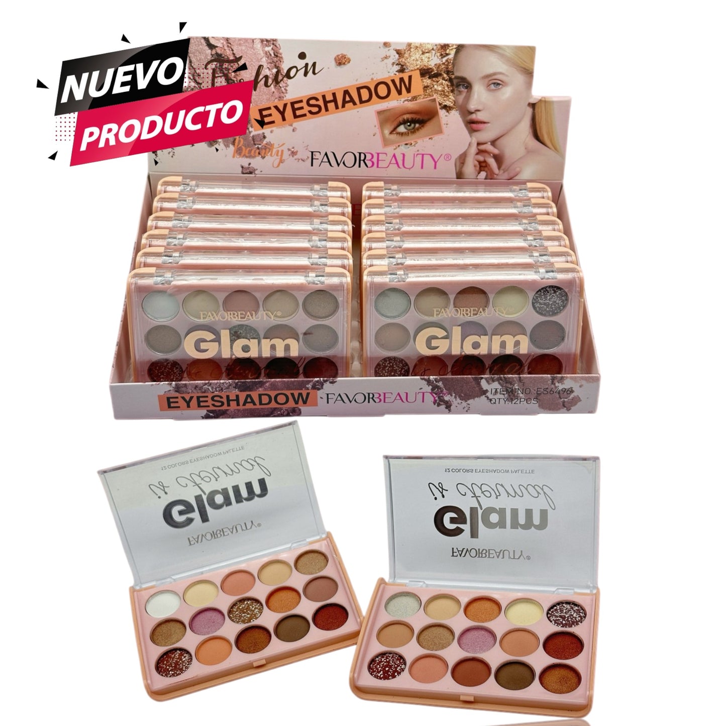 PALETAS DE SOMBRAS 12 PCS ES6496