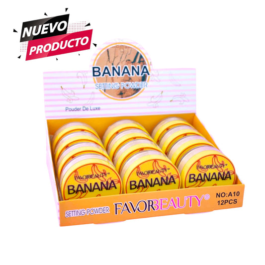 POLVO TRASLUCIDO BANANA 12 PCS A03.