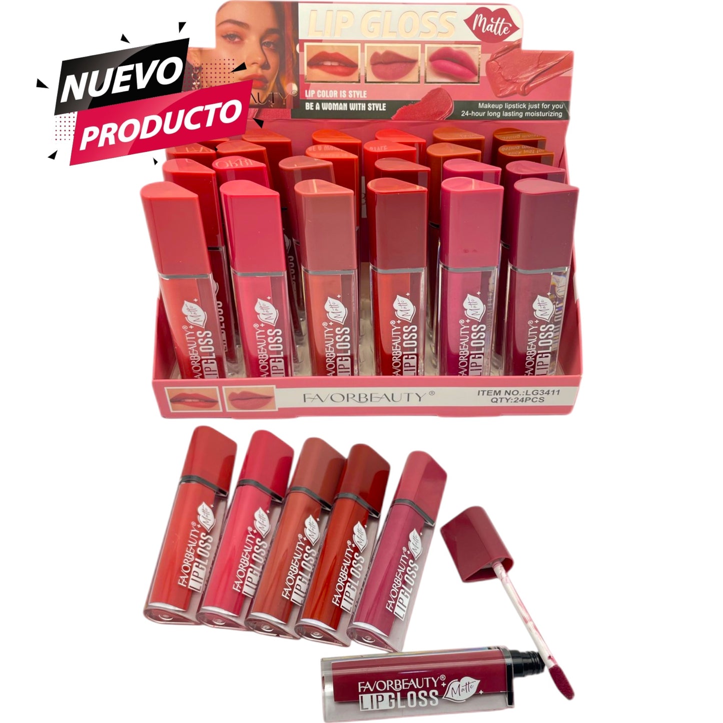 LABIAL MATTE LABIAL LIQUIDO MATTE 24 PCS LG3411