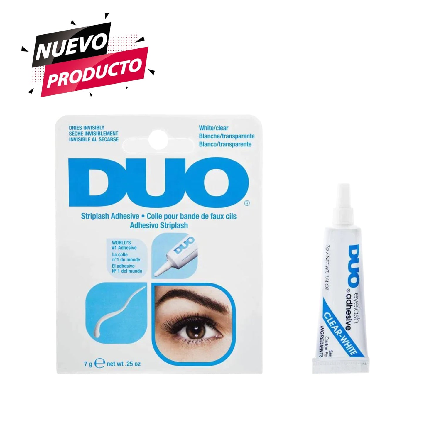 PEGAMENTO DUO BLANCO PARA PESTAÑAS 12 PCS  AY-101