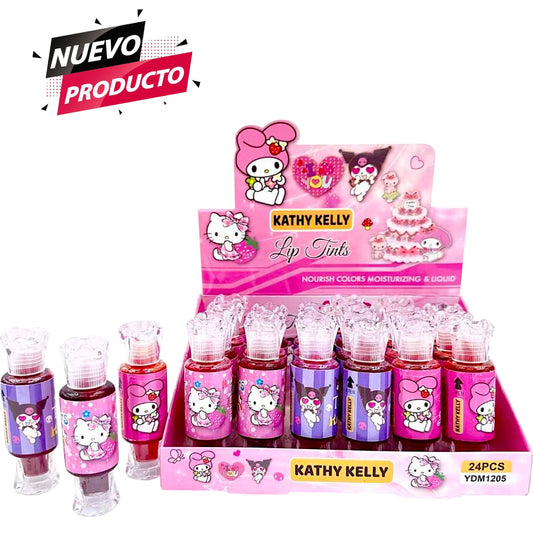 TINTAS HELLO KITTY & KUROMY 24 PCS YDM1205