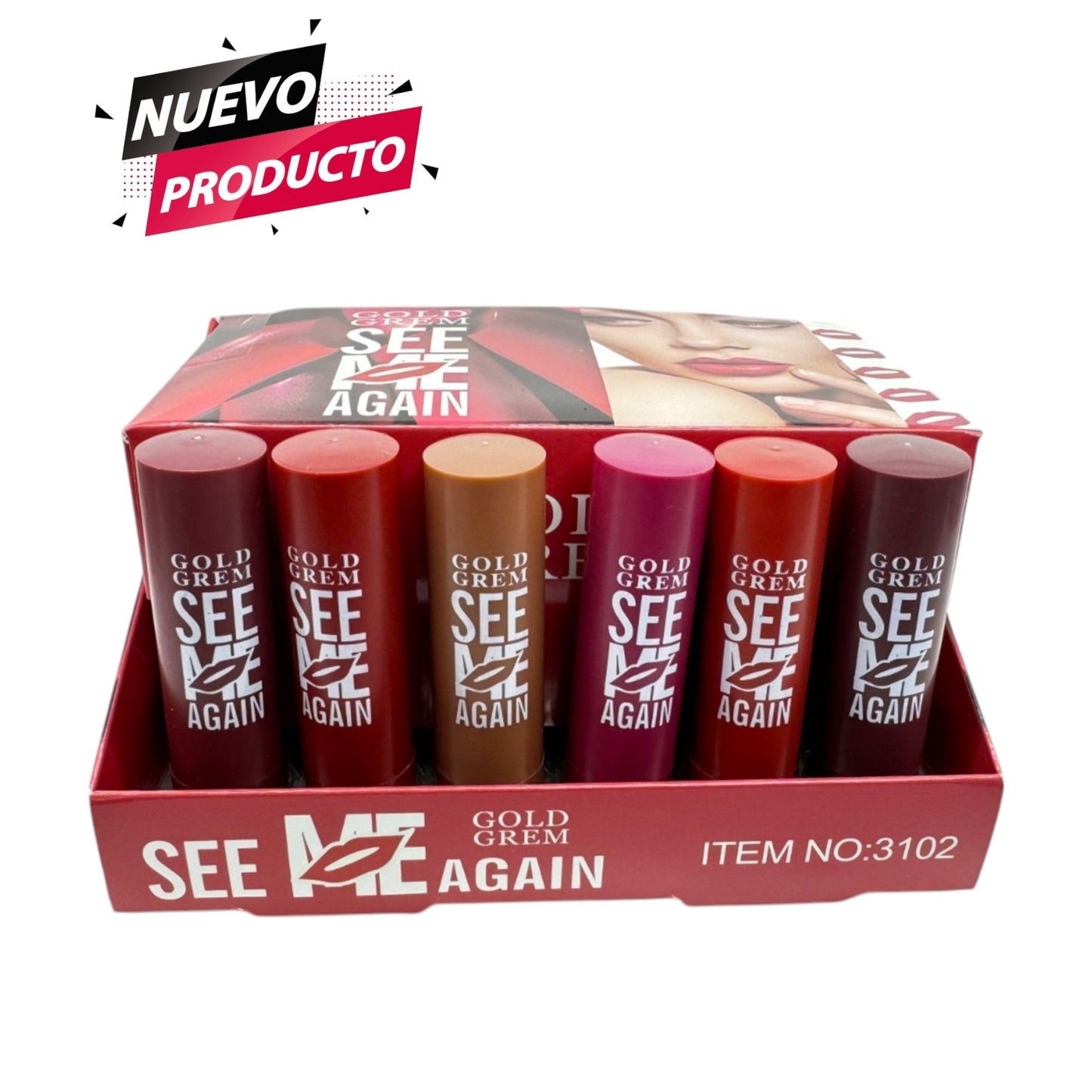 LABIAL EN BARRA GREM CREAM 24 PCS 3102-3