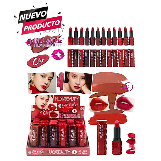 LABIAL MATTE LIP STICK EN BARRA  24 PCS 6480