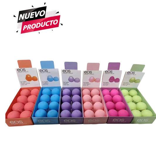 BALSAMO EOS LIP BALM 8 PCS ( SE ENVIA SURTIDO EL MODELO )