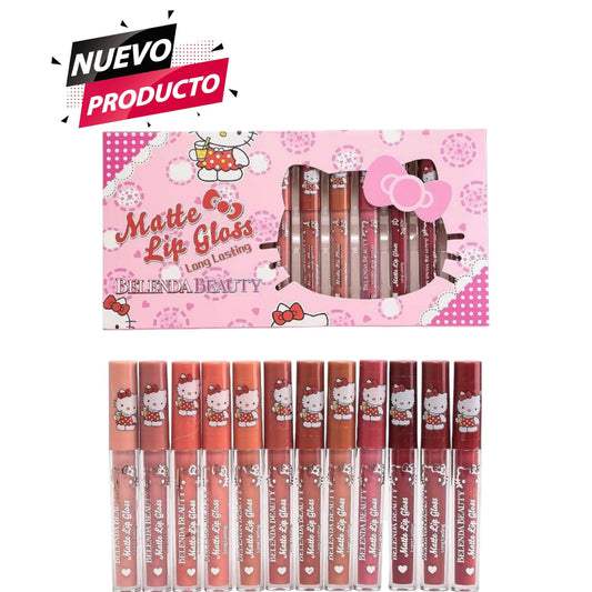 GAMA DE LABIALES HELLO KITTY 12 PCS BB-233105