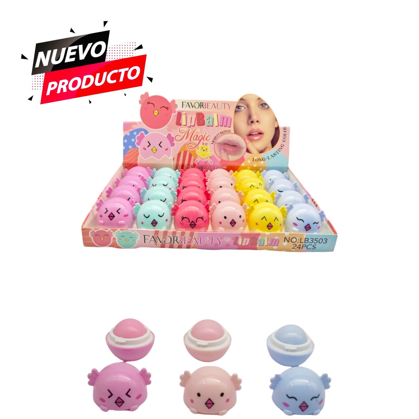 BALSAMO MAGICO DE ANIMALITOS 24 PCS LB3503