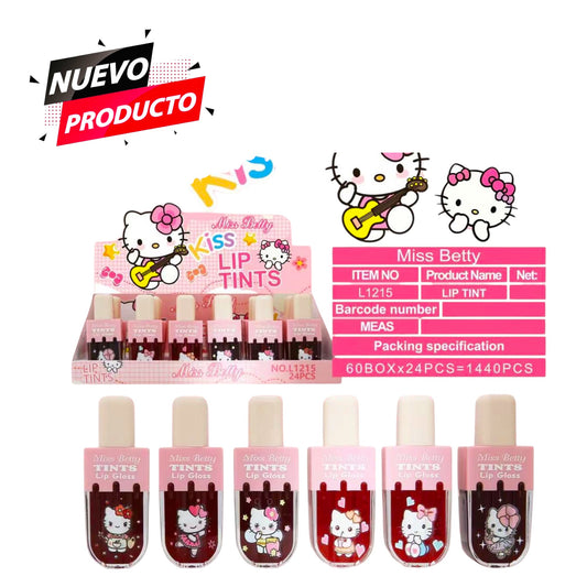 TINTAS DE HELLO KITTY 24 PCS  L1215G