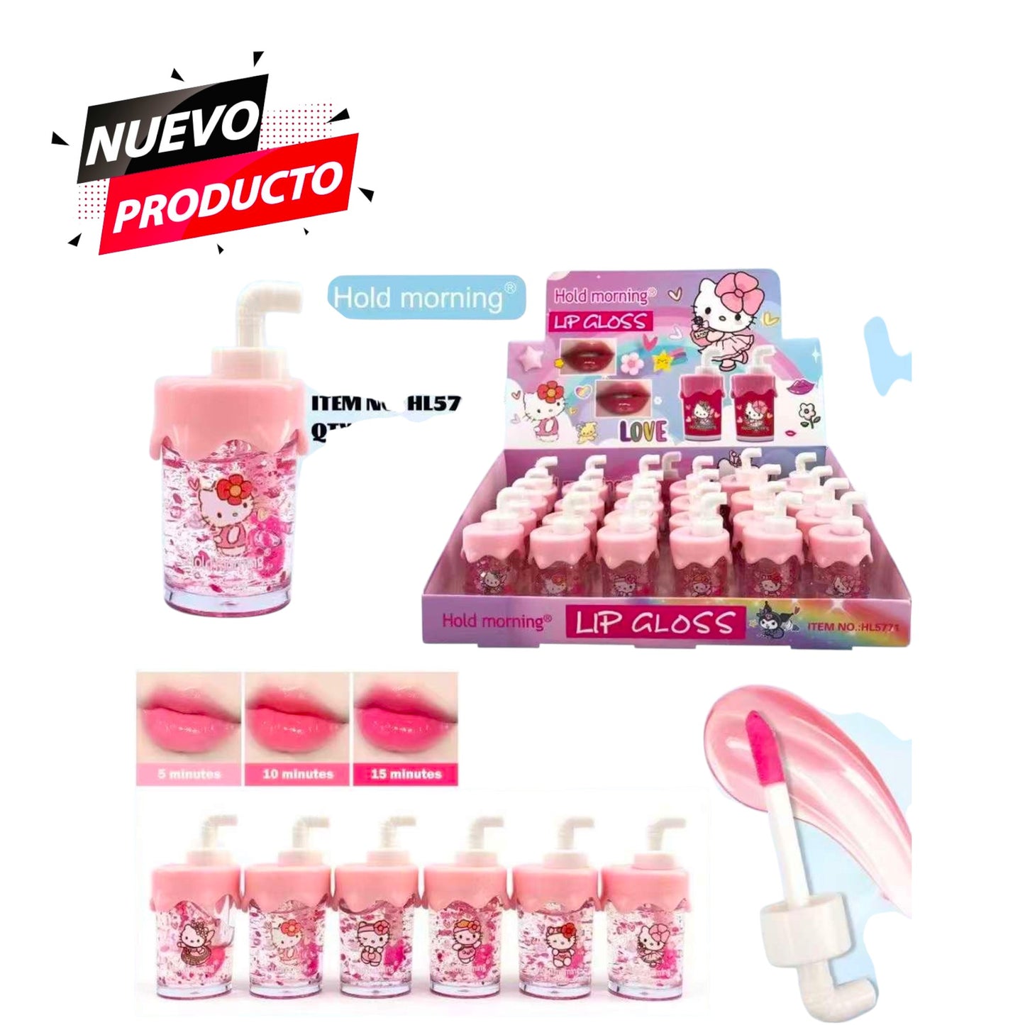 GLOS DE HELLO KITTY 24 PCS  HB5771B