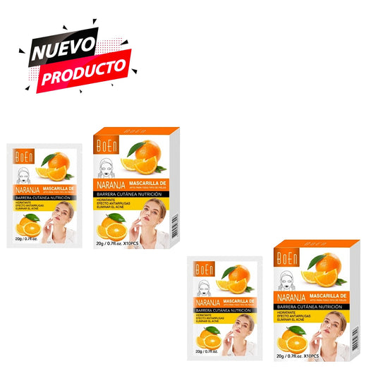 MASCARILLA NARANJA 10 PCS MC1025