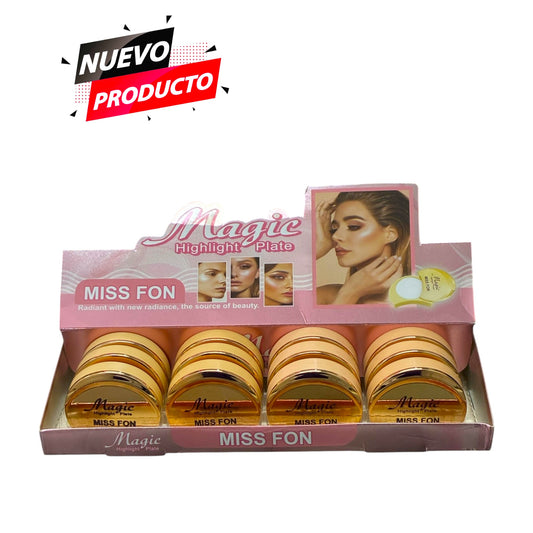 ILUMINADOR EN CREMA 12 PCS MISS FON H20