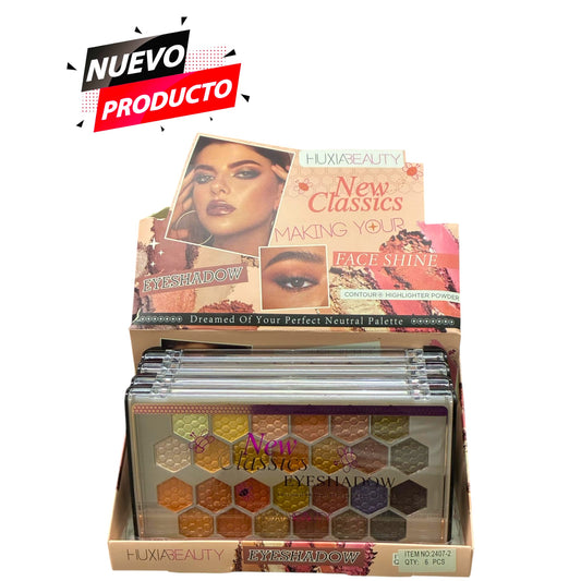 PALETA DE SOMBRAS  NEW CLASSICS FACE SHINE 6 PCS 2407-2