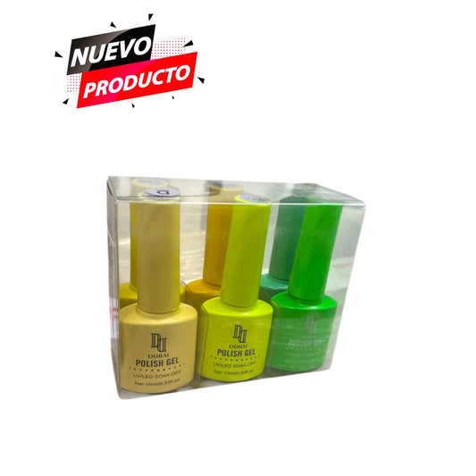 POLISH GEL GELISH DUBAI 6 PCS M-3 (D)