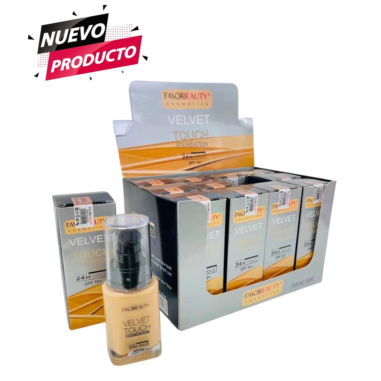 BASE LIQUIDA CAJA CON 12 PCS F9040.