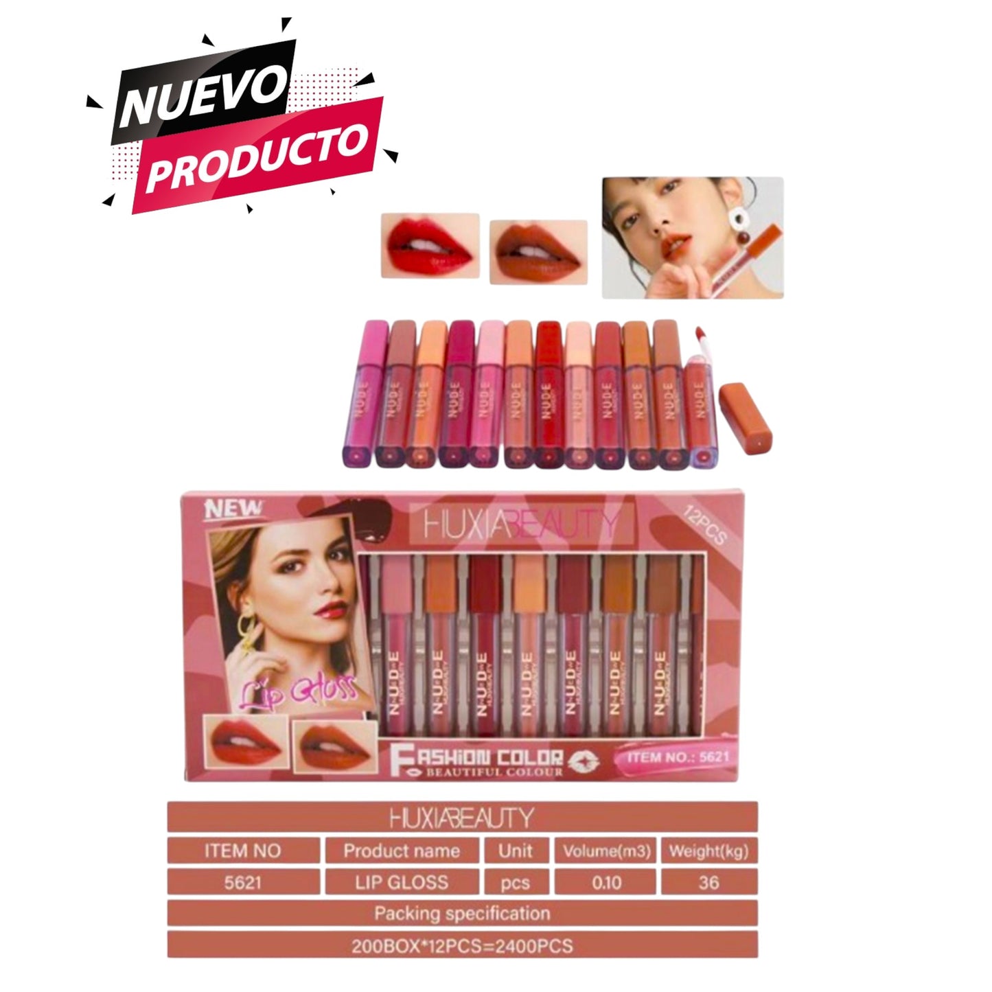 GAMA DE LABIALES MATTE 12 PCS 5621