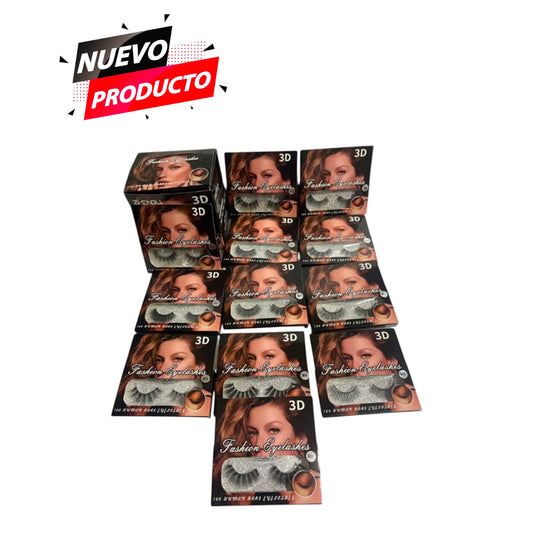 PESTAÑAS CAJA CON 12 PCS PS-3