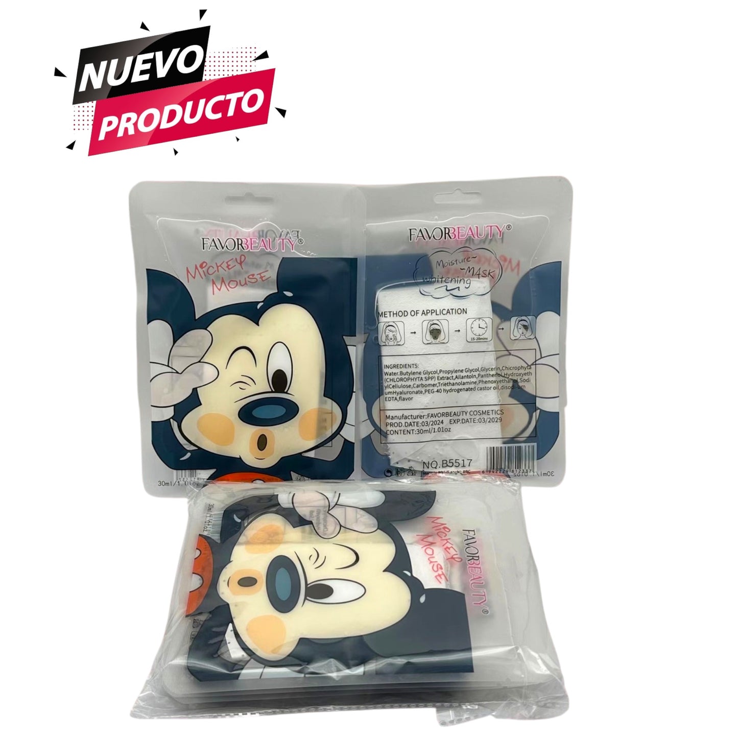 MASCARILLA MIKY MOUSE 10 PCS B5517