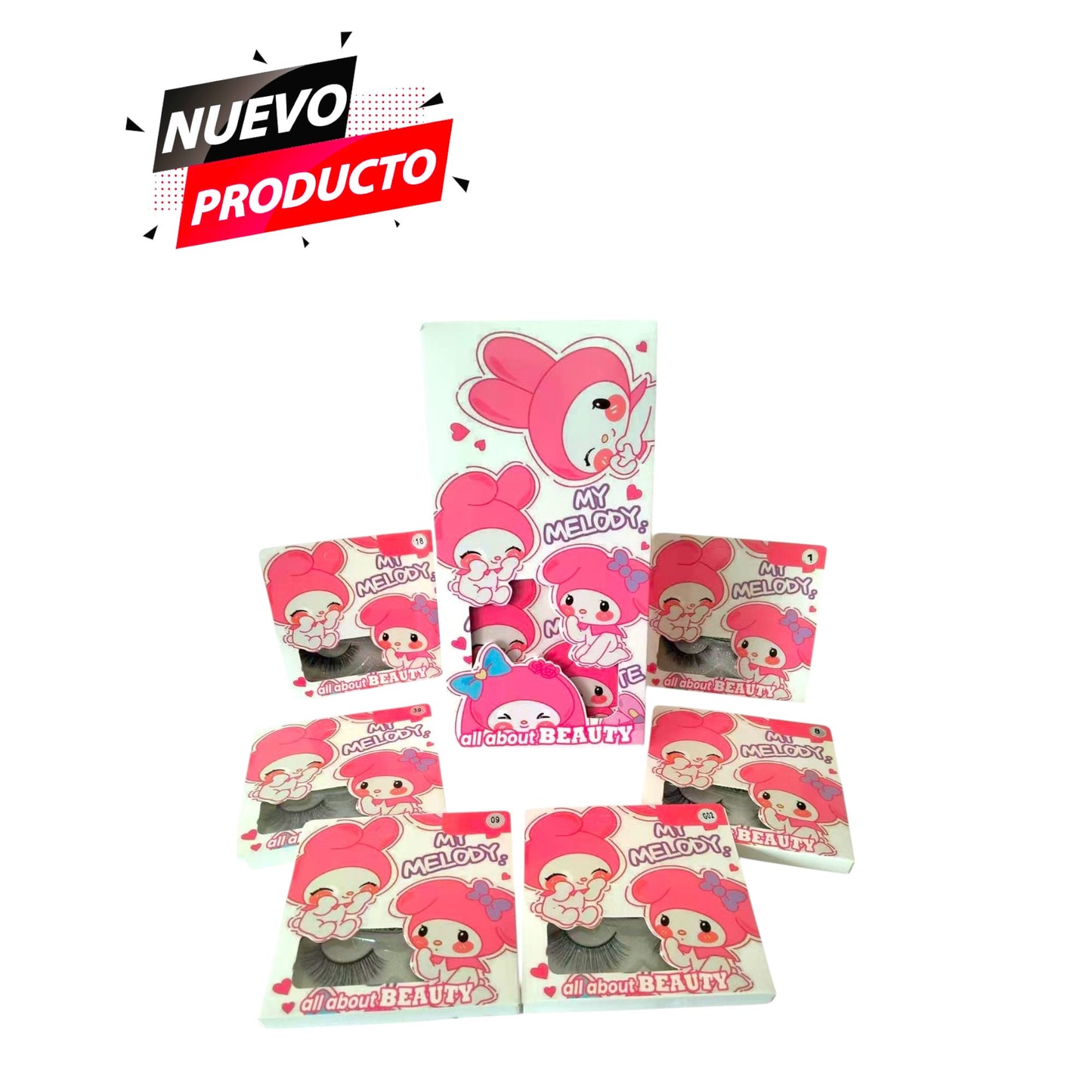 PESTAÑAS MELODY 12 PCS JM-9