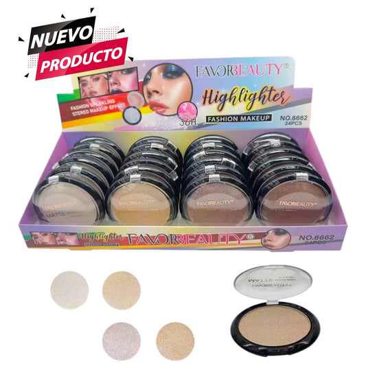 ILUMINADOR COMPACTO CAJA CON 24 PCS 6662