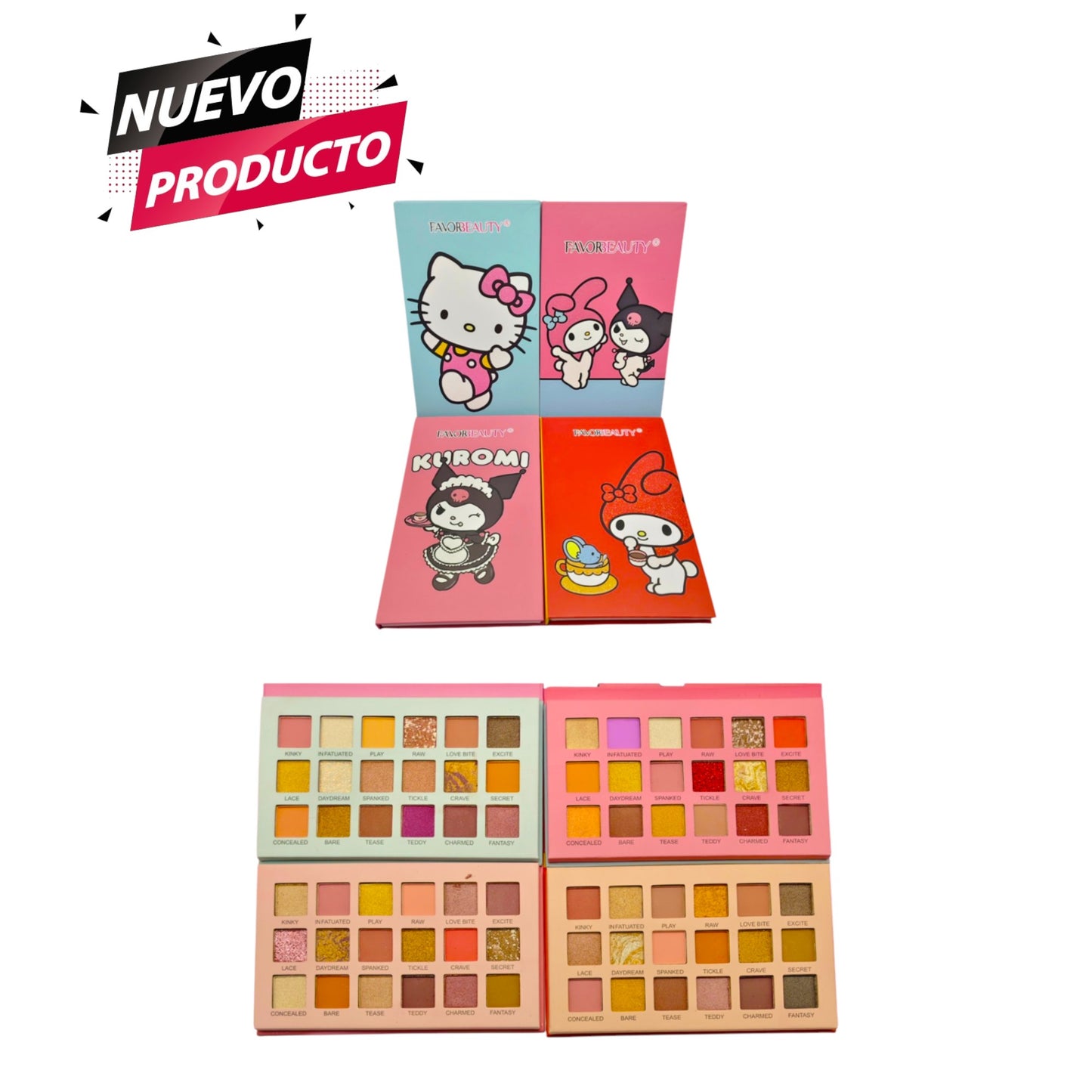 SERIE SOMBRA DE 4 PCS KUROMY Y HELLOW KITTY ES6412