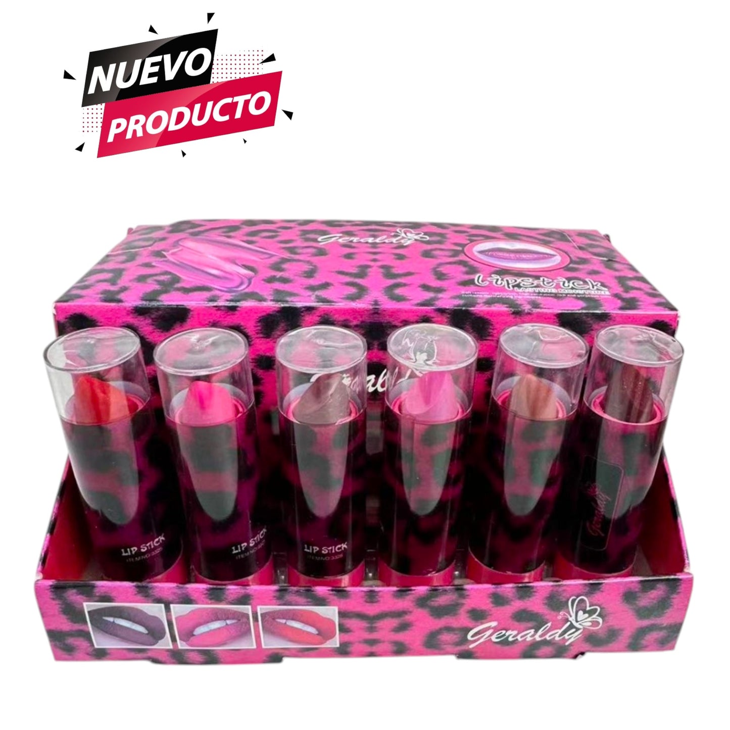 LABIAL EN BARRA MATTE 24 PCS 3325-3