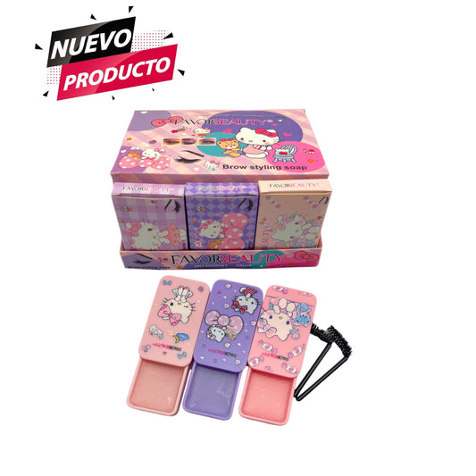 JABON PARA CEJAS HELLO KITTY 24 PCS MS8041