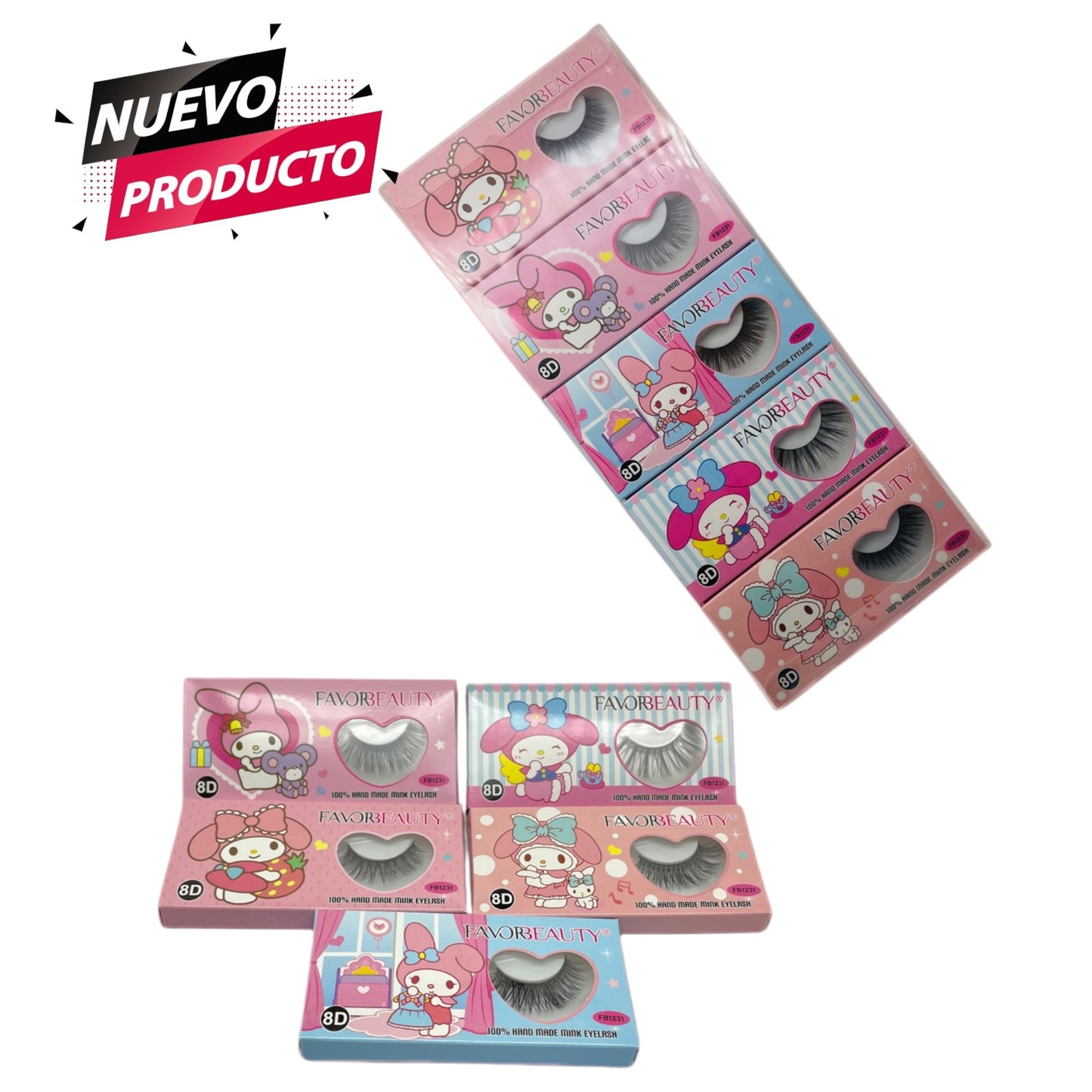 PESTAÑAS DE MELODY 10 PARES FB1231