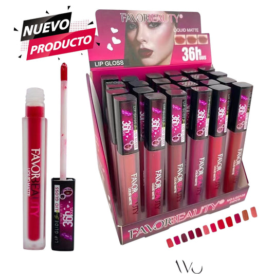 LABIALES LIQUIDOS 36H 24 PCS LG3128.