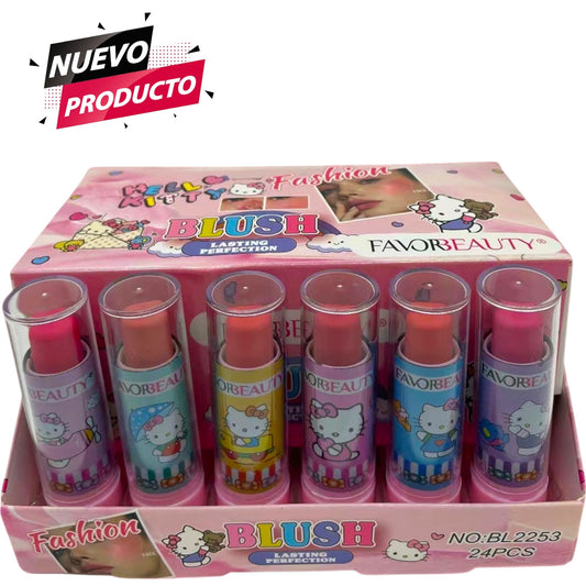 LABIAL EN BARRA DE HELLO KITTY 24 PCS BL2253