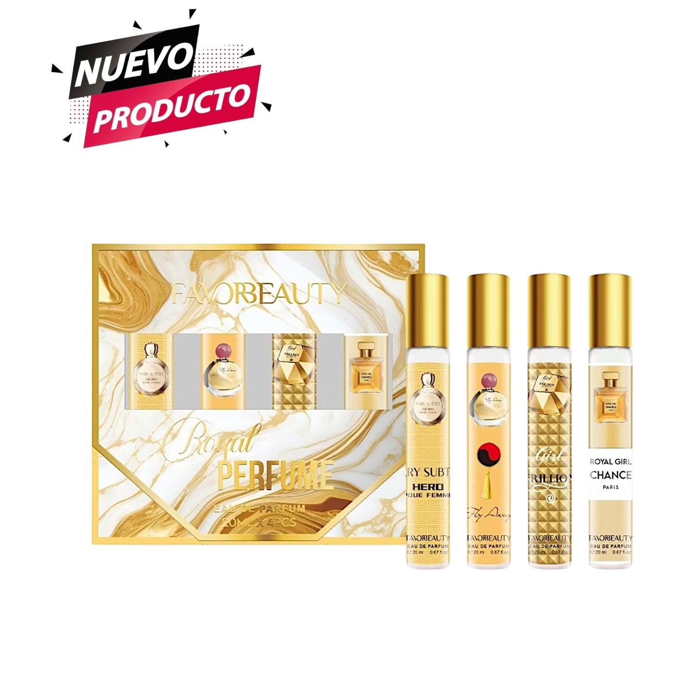 ROYAL PERFUME DAMA B5242 CON 4 PCS