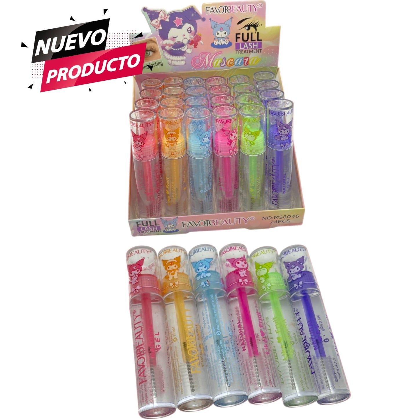 RIMEL MASCARA DE PESTAÑAS KUROMY FULL LASH 24 PCS MS8046