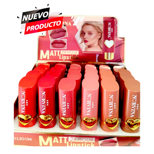 LABIAL MATTE NORVINA 24PZS LS3194