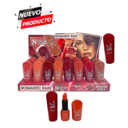 LABIAL EN BARRA MATTE 24 PCS R2160