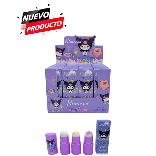 ILUMINADOR EN POLVO KUROMI 12 PCS R1409