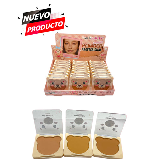 POLVO COMPACTO DE OSITOS 24 PCS 6822