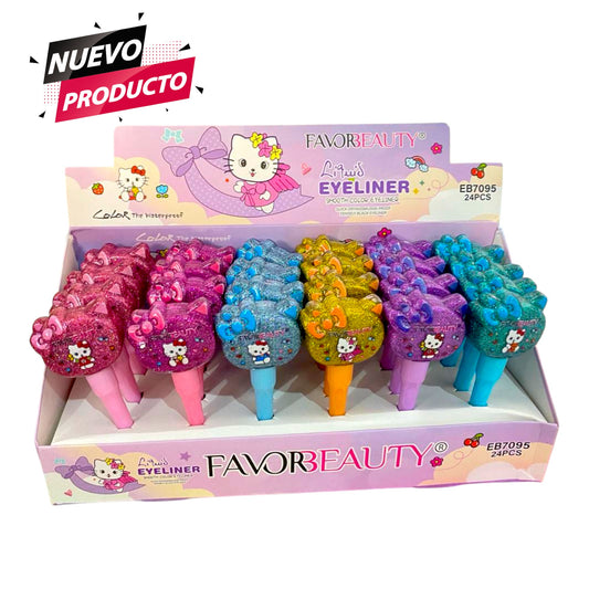 Delineador Metalico Kitty 24 PCS EB7095.