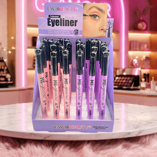 DELINEADOR PLUMON DE GATITO 24 PCS EB7203.