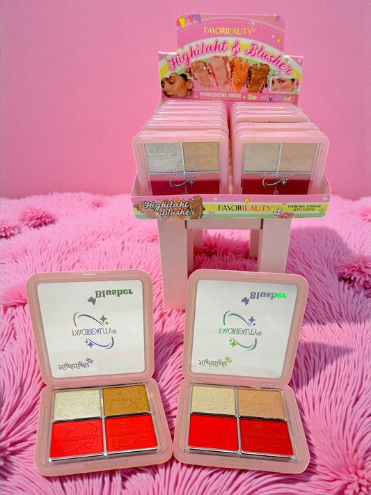 CUARTETOS DE ILUMINADOR Y RUBOR 12 PZ ES6538