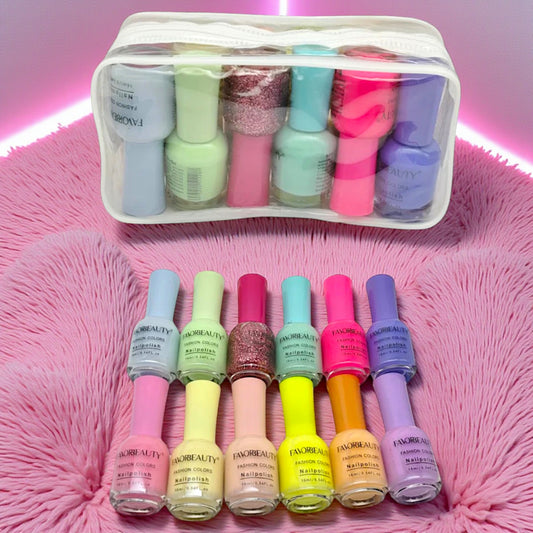 ESMALTE DE UÑAS 12 PZ  NP8188.