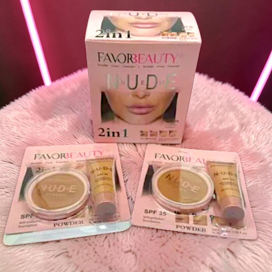 BASE DE MAQUILLAJE CON POLVO NUDE 6 PZ F9299