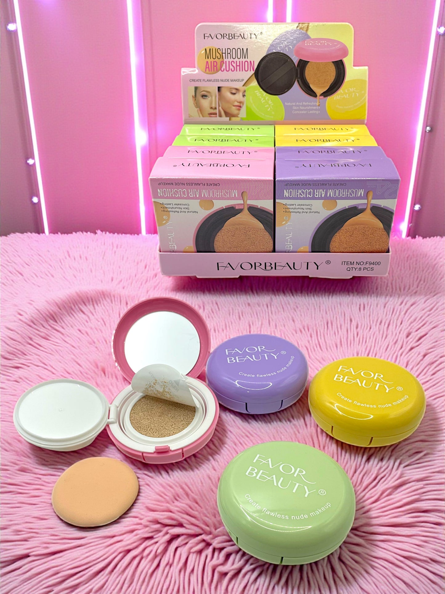 MAQUILLAJE EN ESPONJA COMPACTA 8 PZ F9400