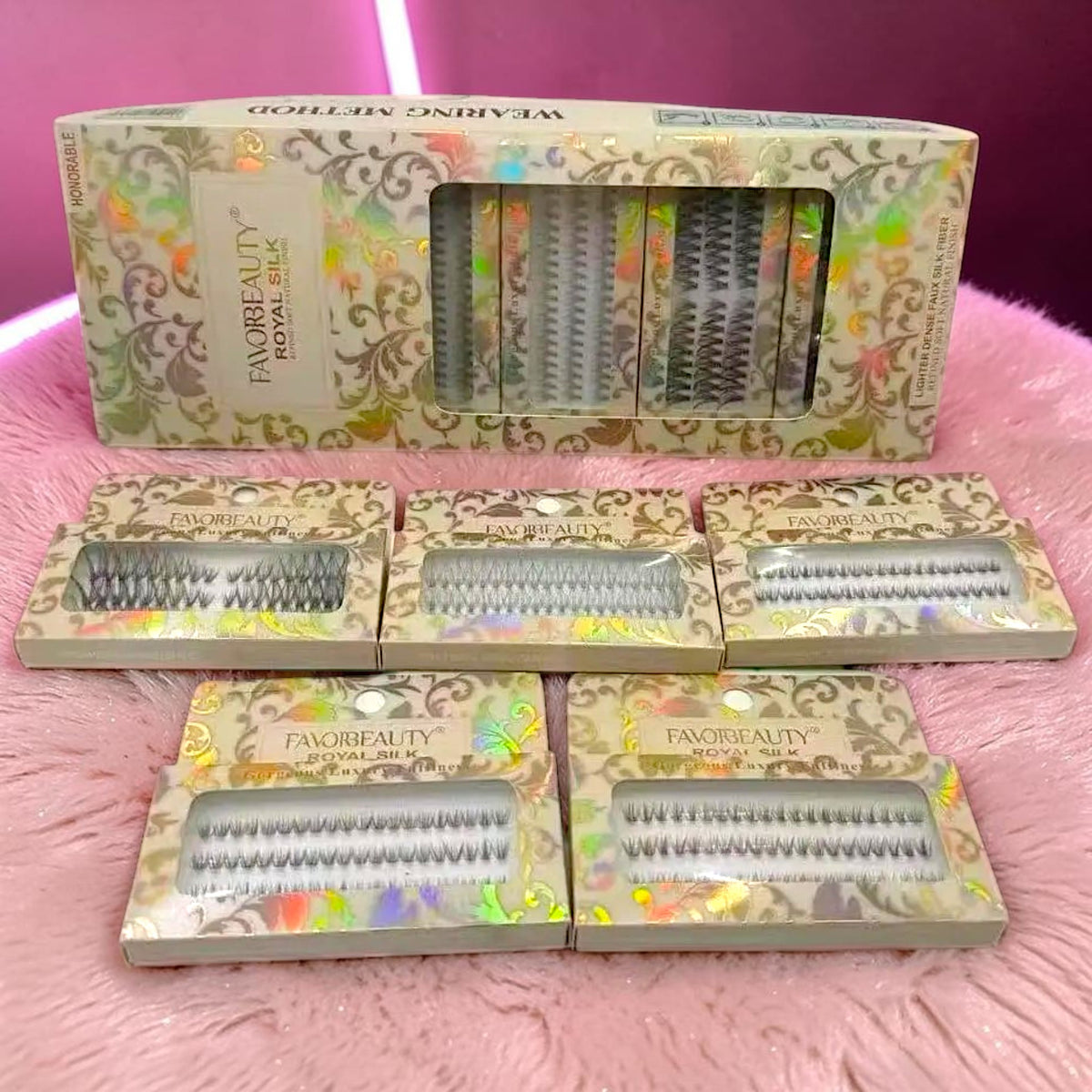 PESTAÑAS DE GRUPO ROYAL SILK 10 PZ FB1269