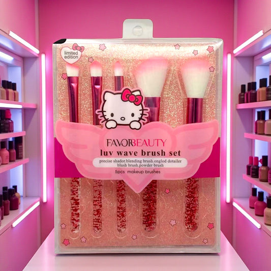 SET DE BROCHAS DE MAQUILLAJE 1 PACK 5 PZ FB1918