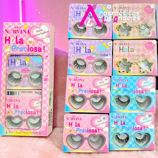 PESTAÑAS NORVINA HOLA PRECIOSA 10 PZ FE5351.