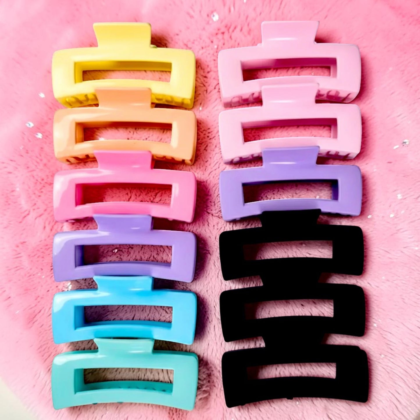 PINZA RECTANGULAR COLORES 12 PZ FJ4097.