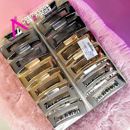 PINZA RECTANGULAR METALICA 12 PZ FJ5006