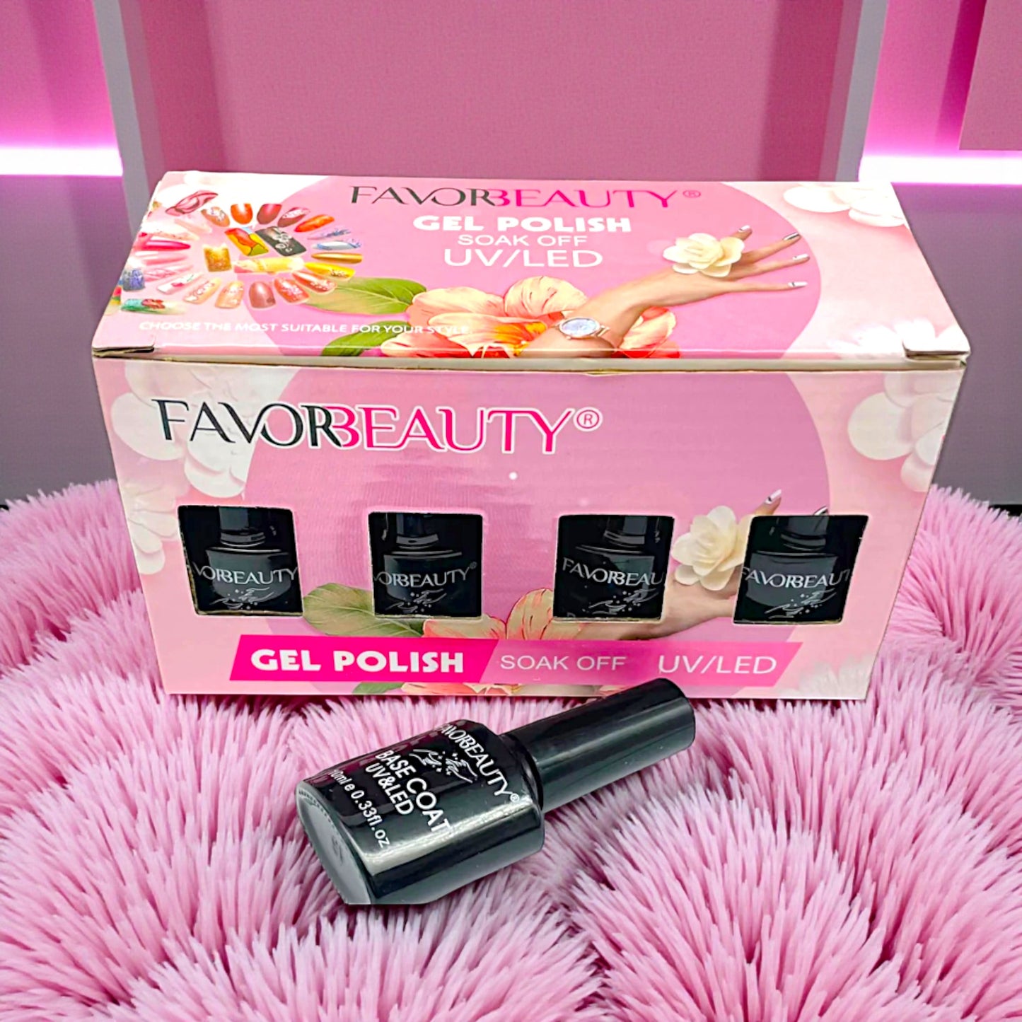 GEL POLISH NEGRO 12 PZ SECADO CON LAMPARA NP93A009